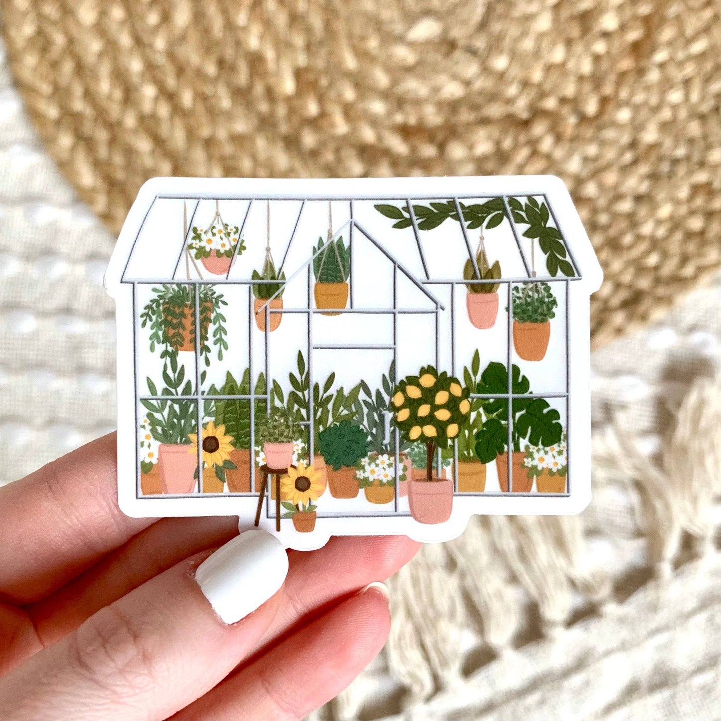 Clear Greenhouse Sticker, 3.25x2.5in
