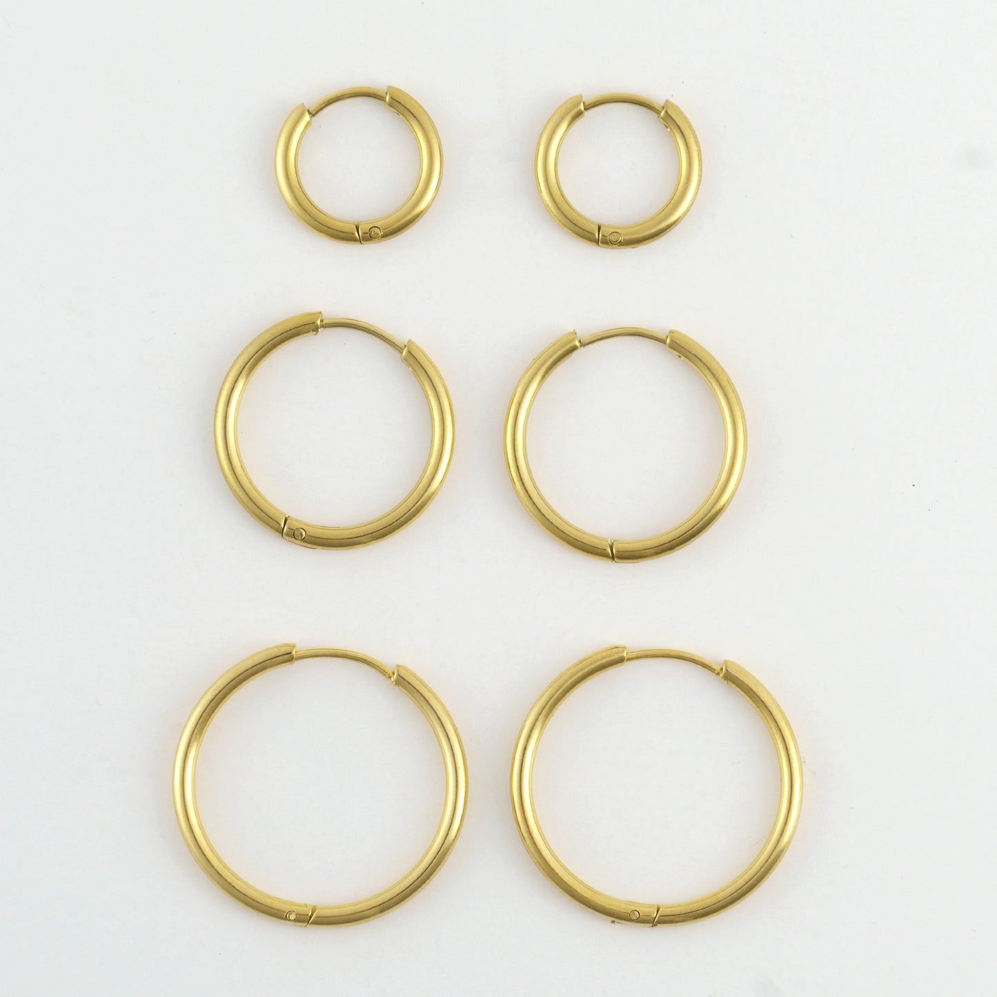 Classic Hoop Gold Trio