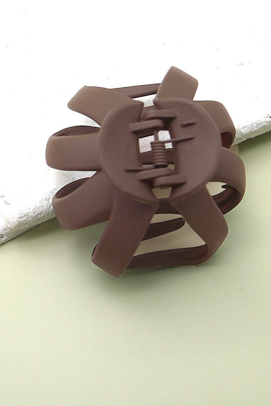 Brown Pony Bun Hair Claw Clip