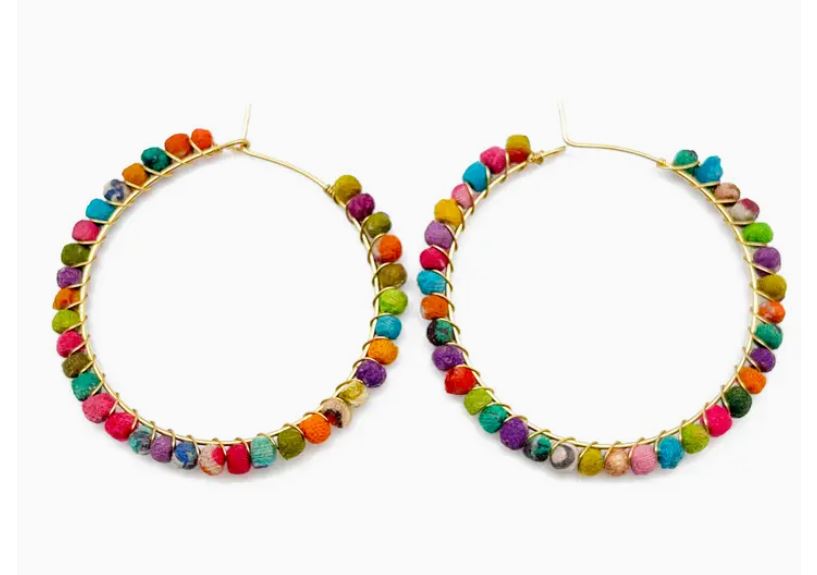 Aasha Large Loop Earrings by Anju