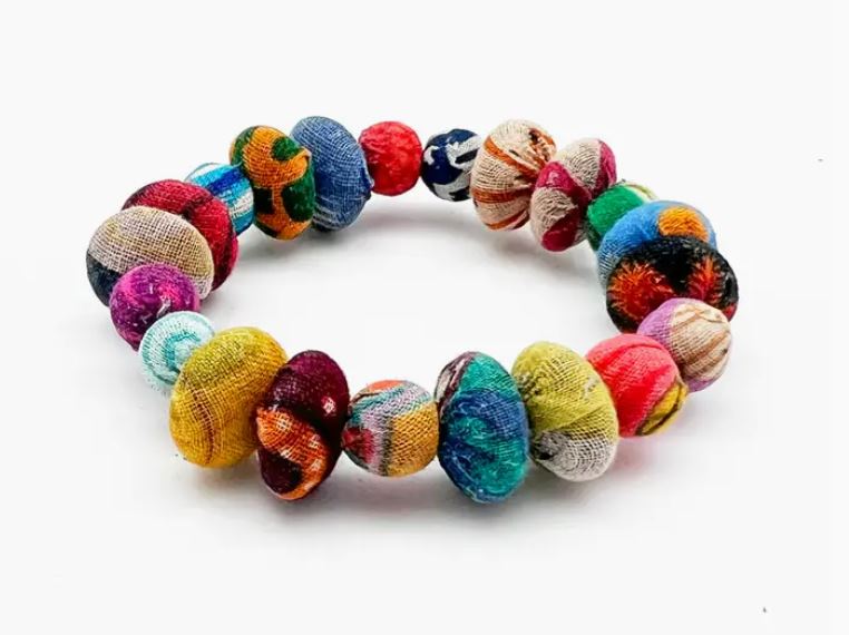 Aasha Oval/Round Bead Bracelets by Anju