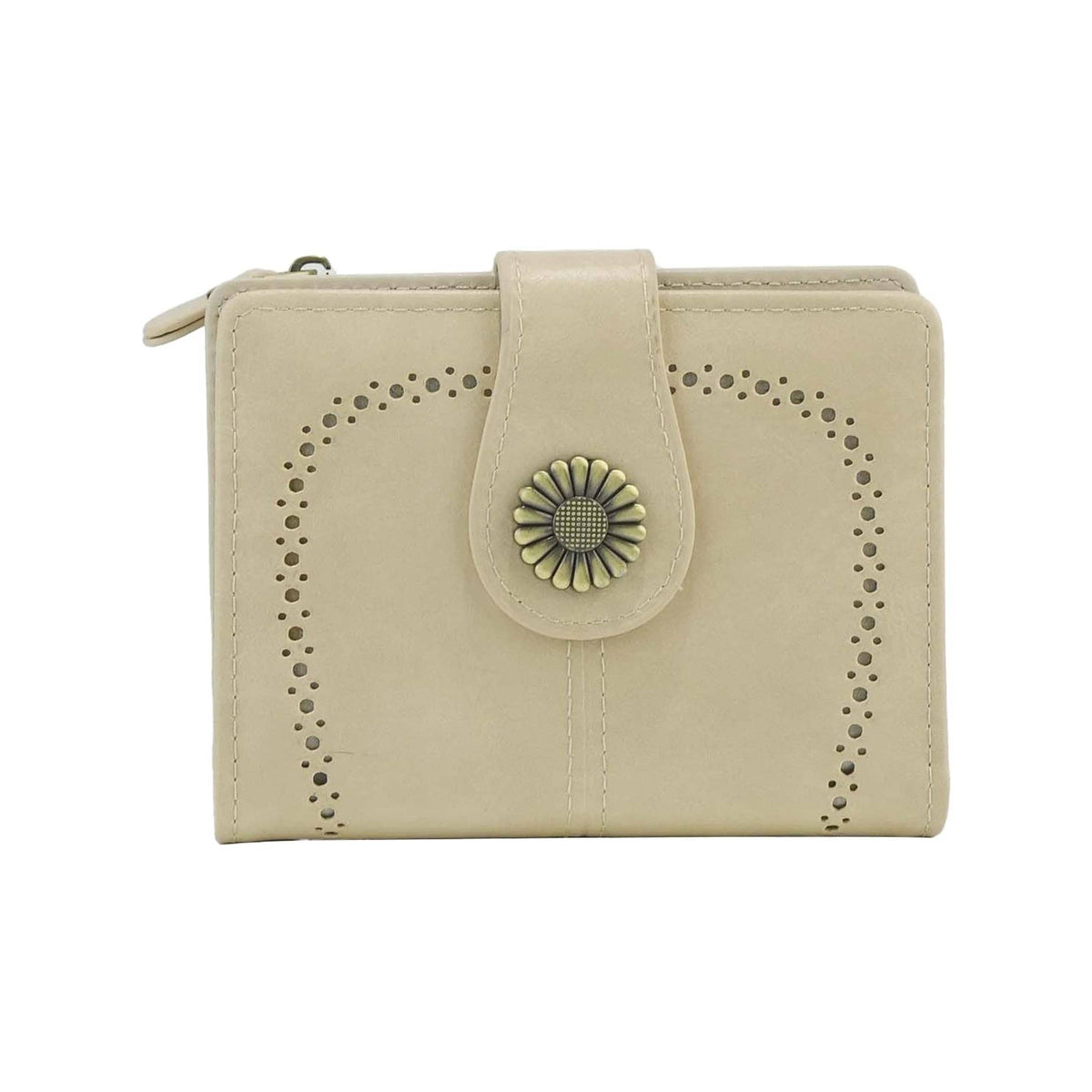 Lena Vegan Leather Laser Cut Out Detail Wallet