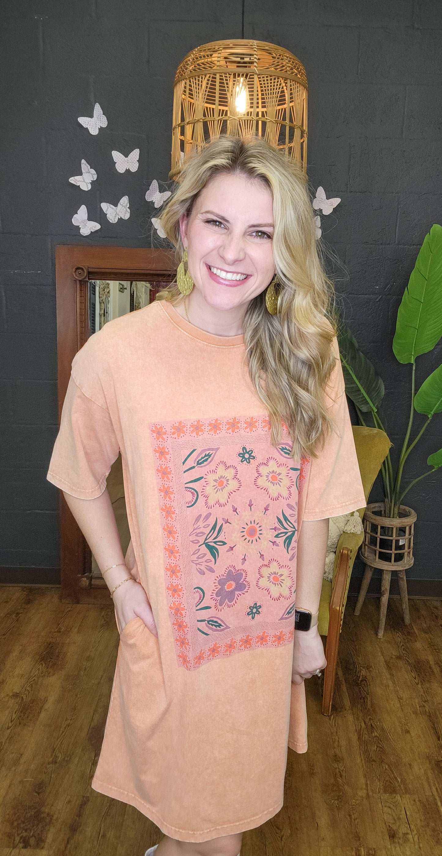 Flower Child Tunic Dress (Small to Large)