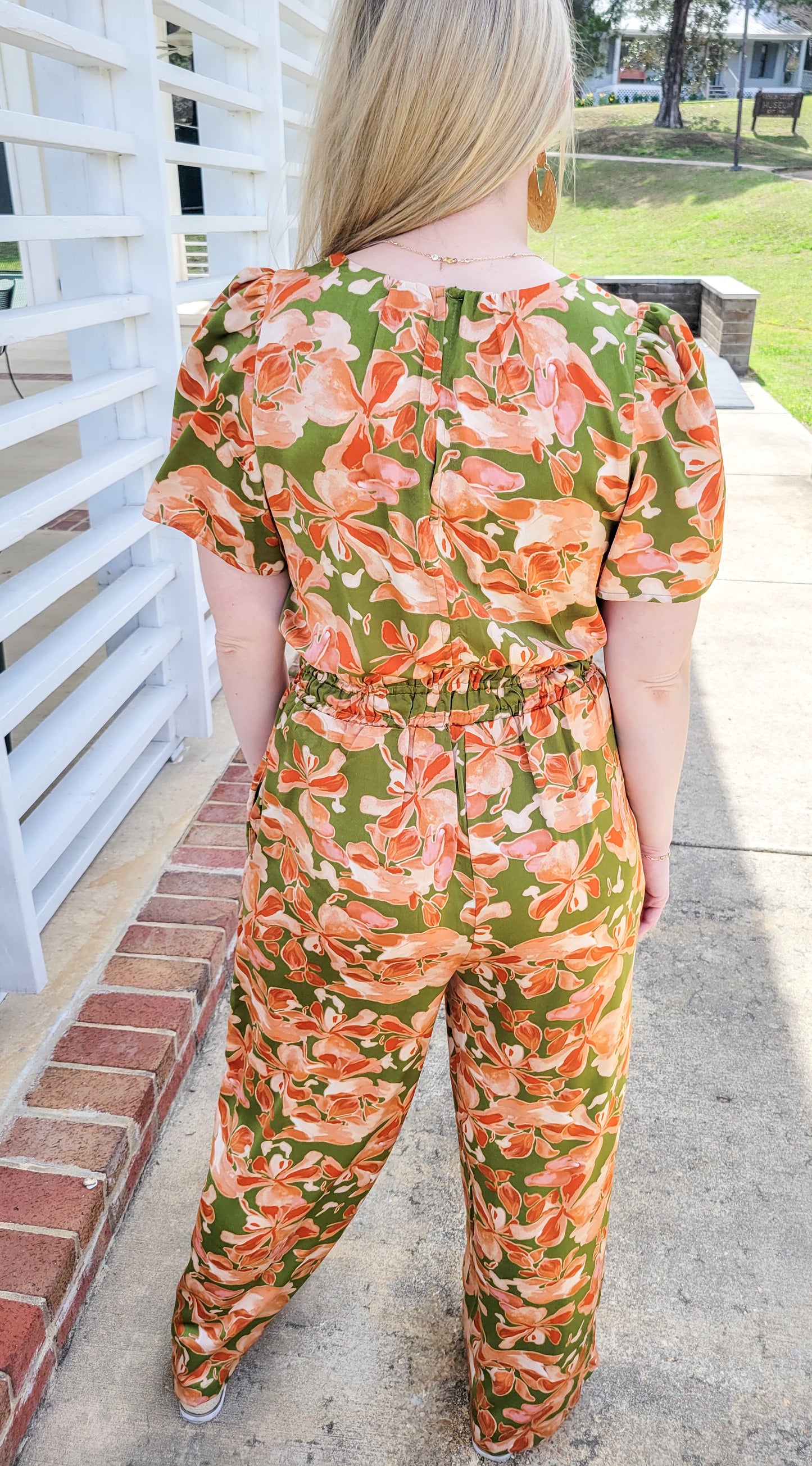 Fiona Floral Jumpsuit (Small to Large)