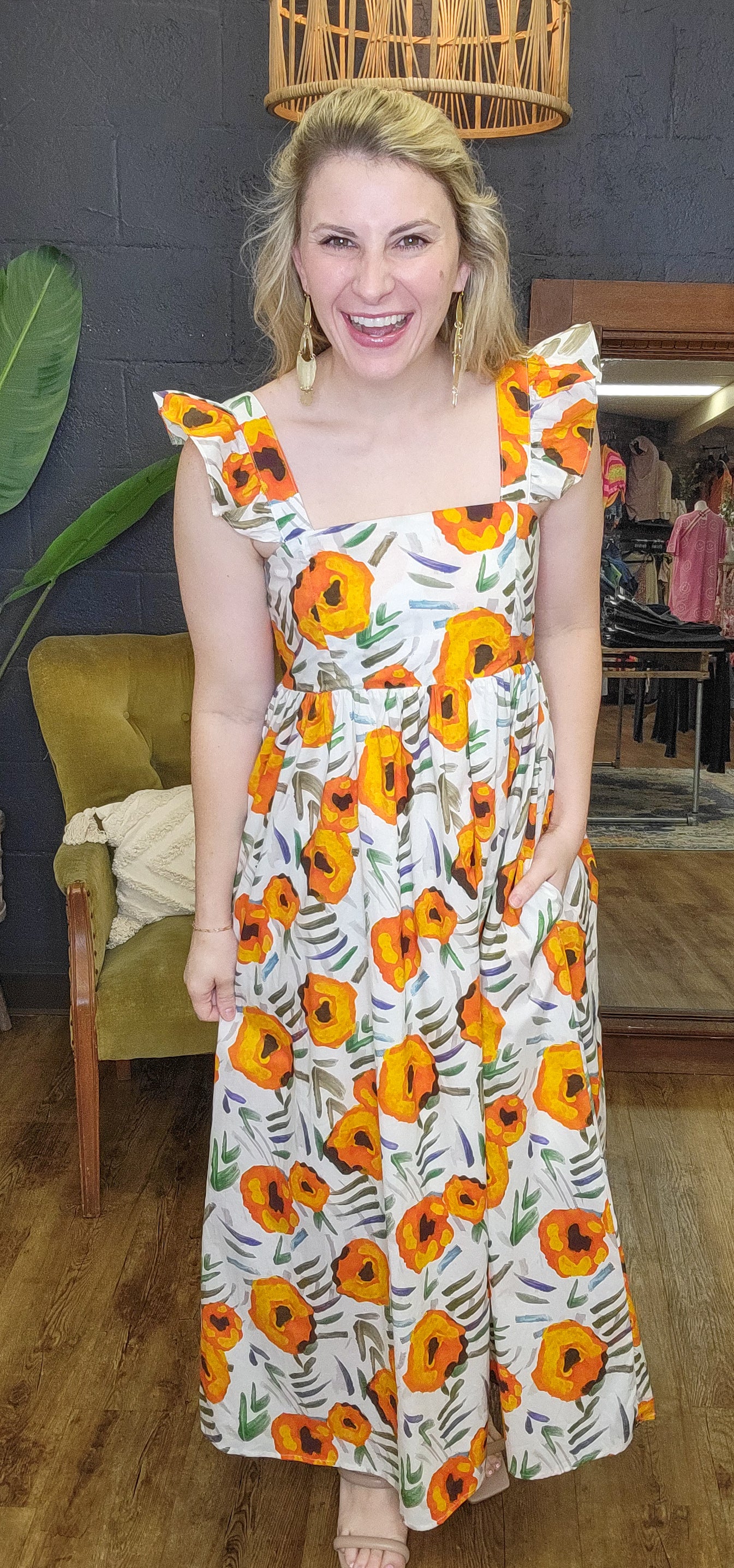 Fields of Poppy Sundress (Small to Large)
