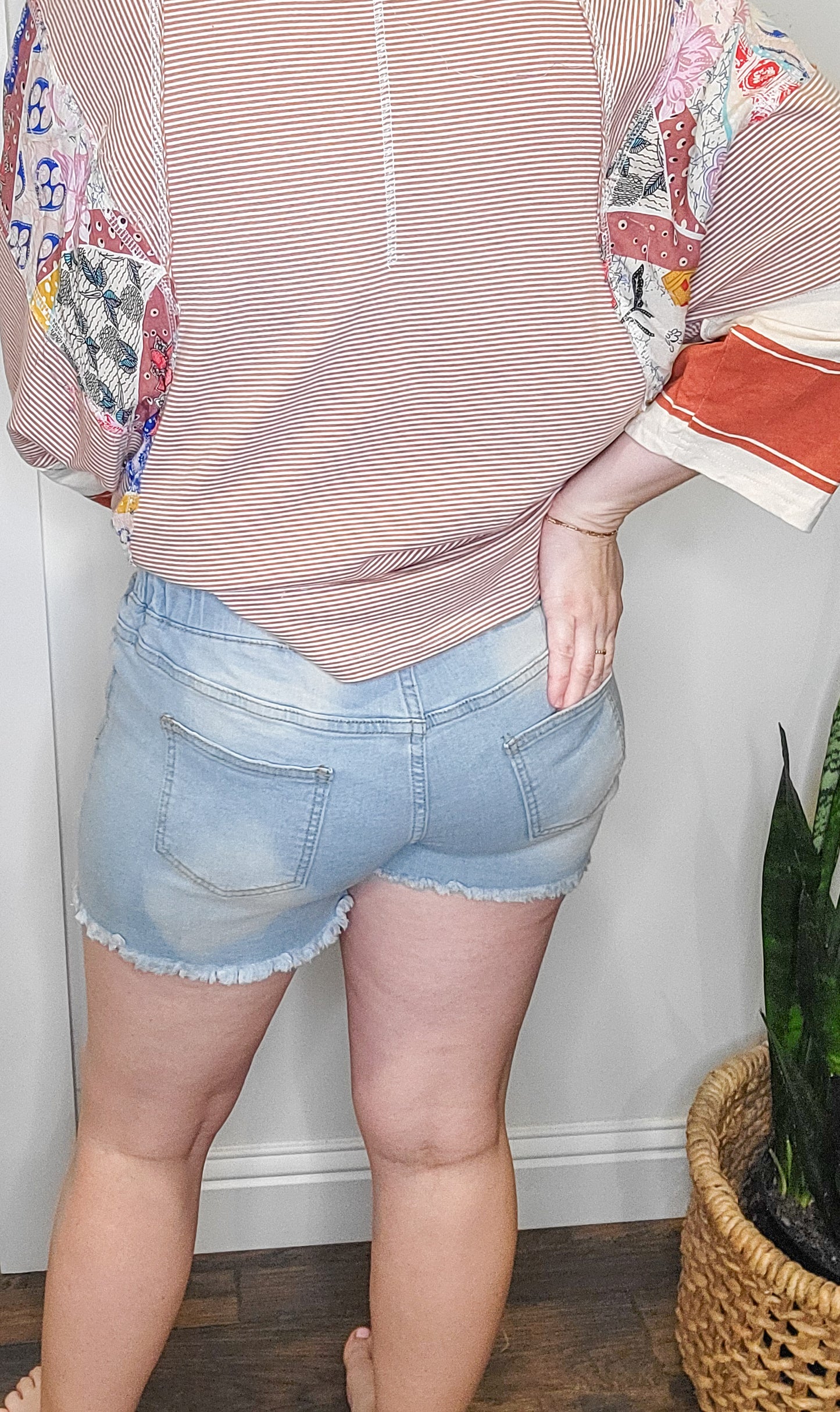 Light Wash Bayside Drawstring Shorts (Small to 2XL)