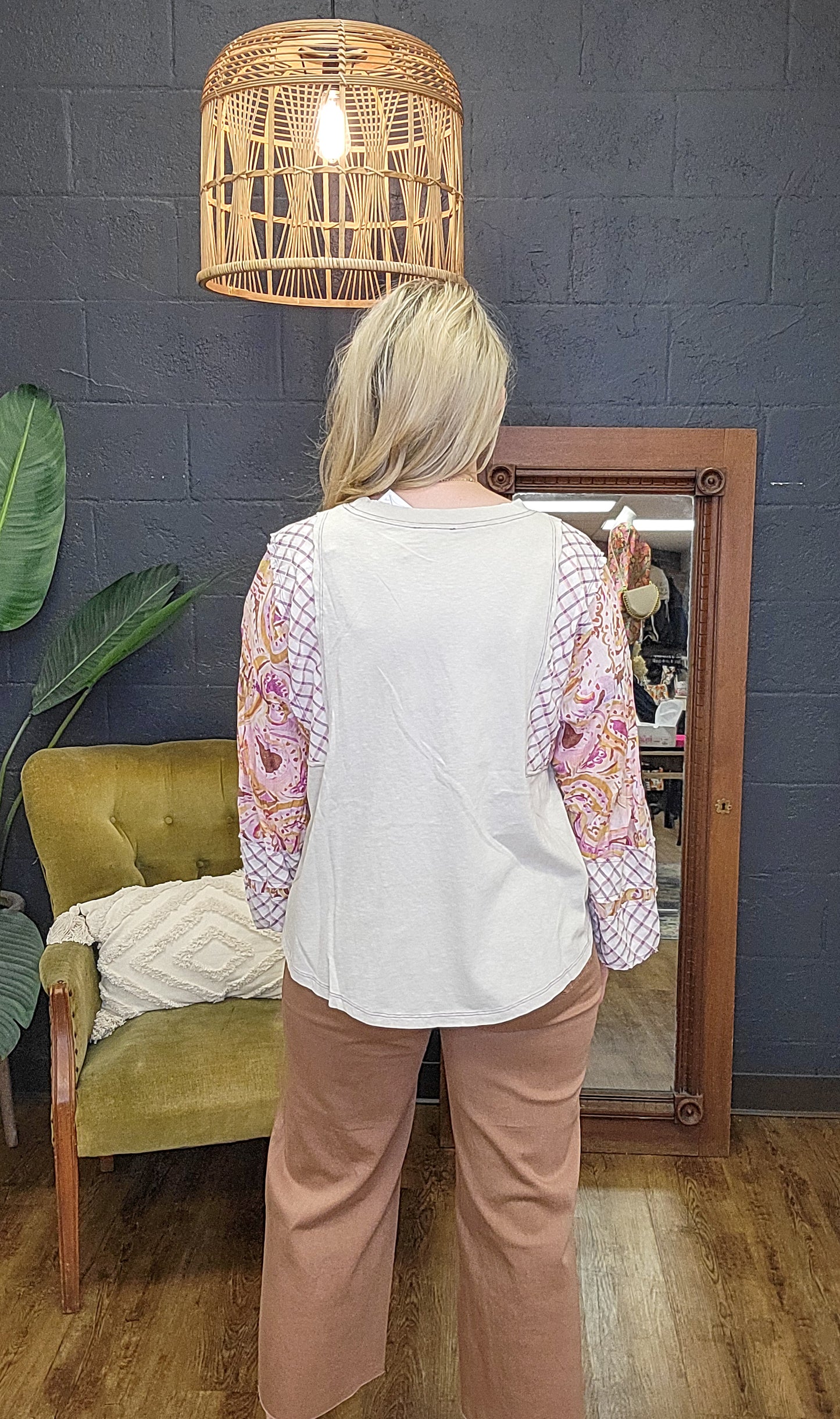 The Paisley Mix Print Top (Small to Large)