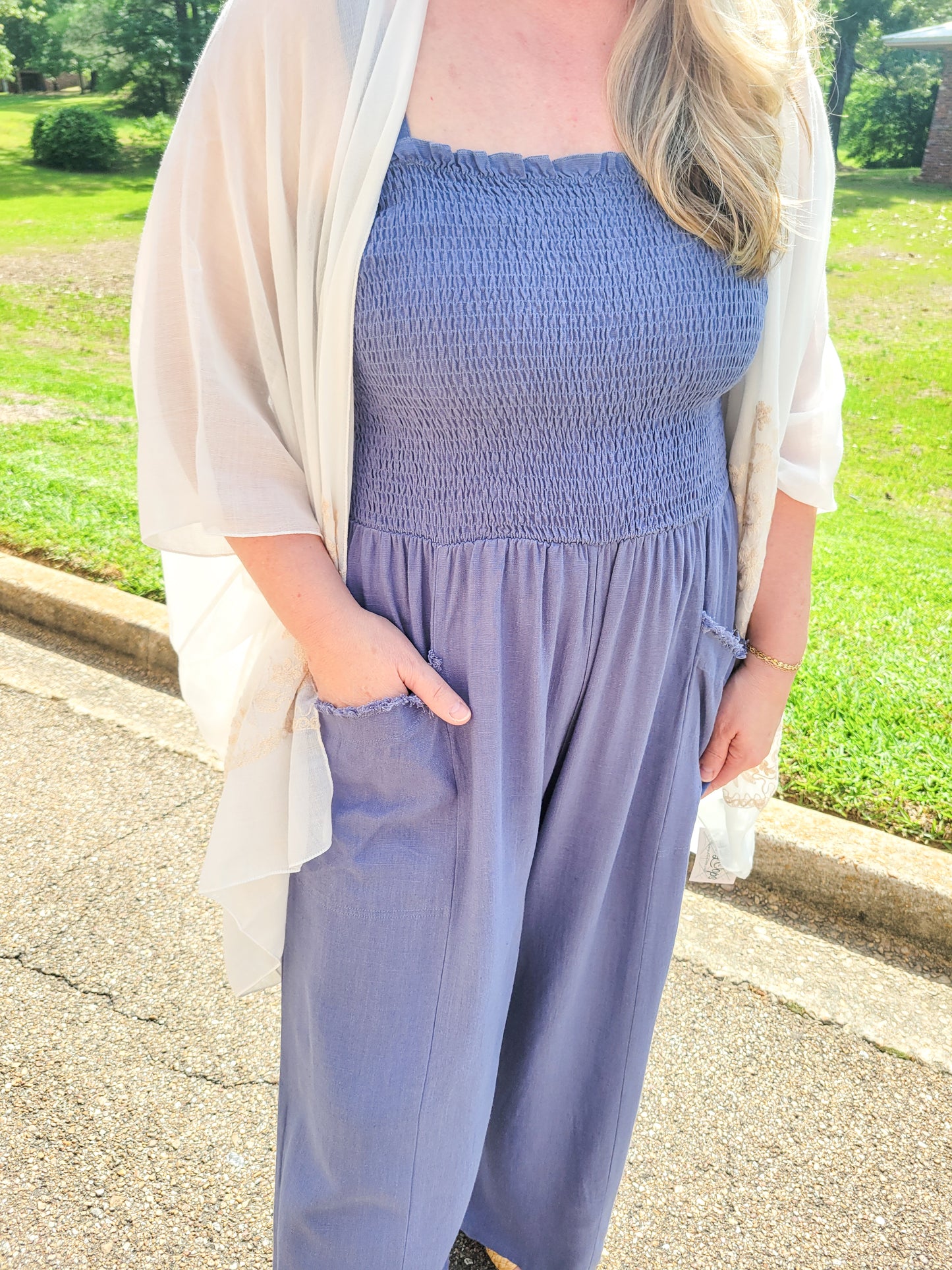 The Fortnight Linen Jumpsuit (XL to 2X)