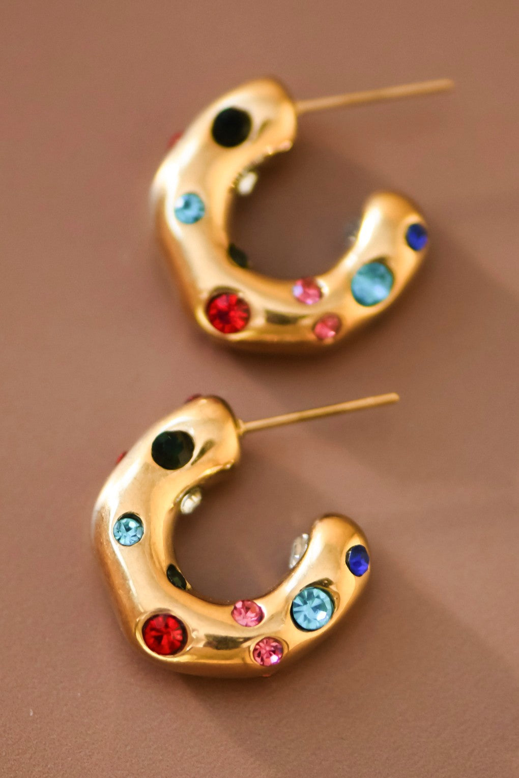 Multicolor Earring 18k Gold Earring
