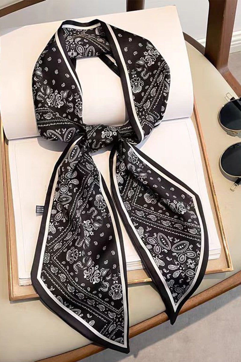Black Bandana Neck Scarf