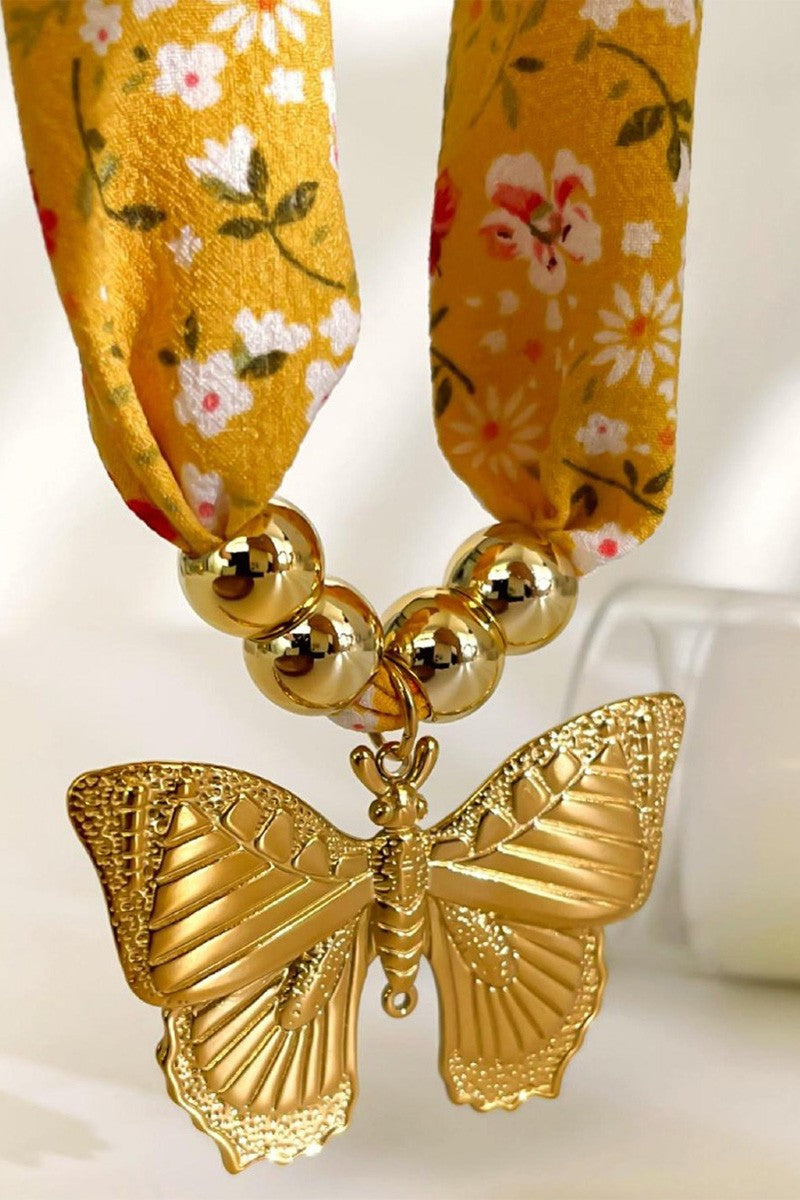 Butterfly Fly Away Scarf Necklace