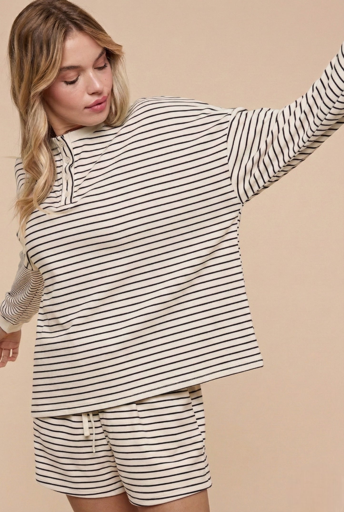 League of Her Own Stripe Short Set (Small to XL)