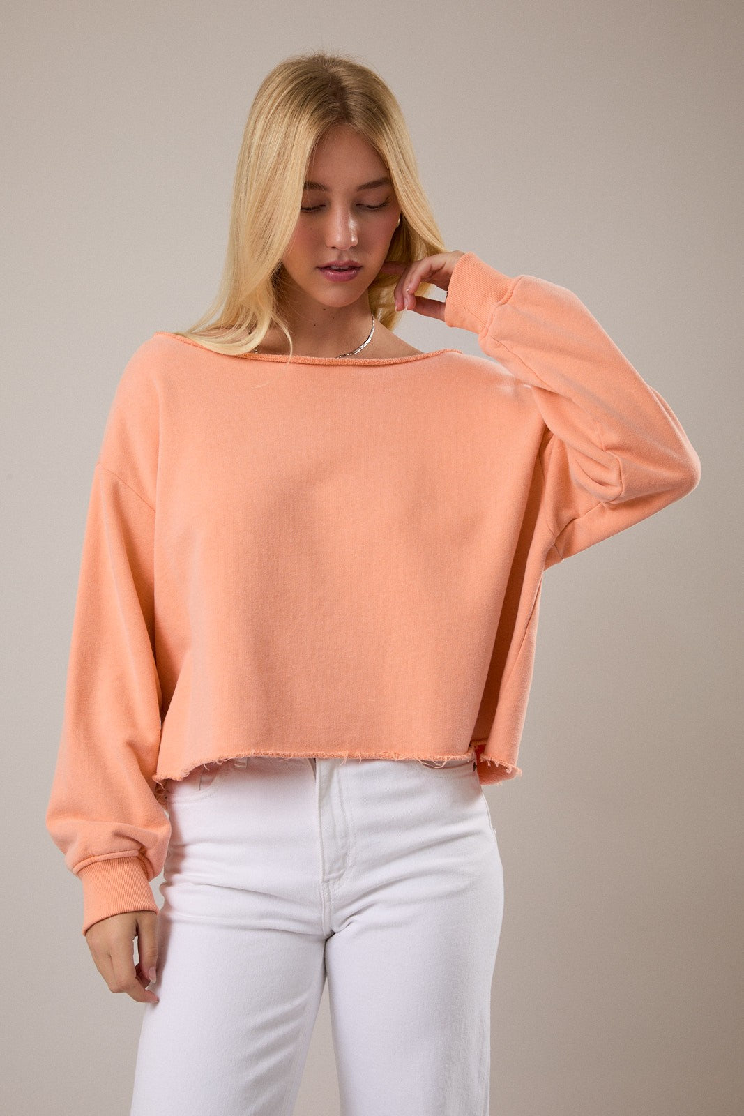 Flash Dance Off Shoulder Sweatshirt