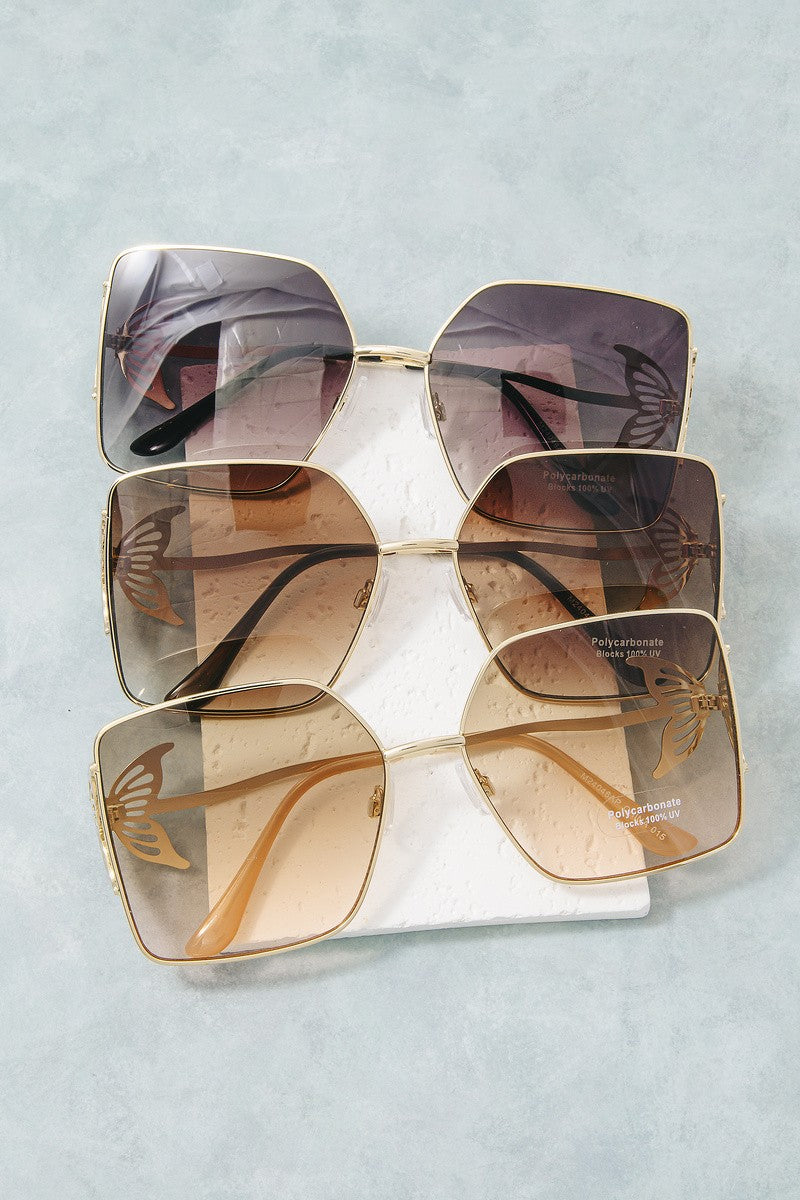 Square Butterfly Sunglasses
