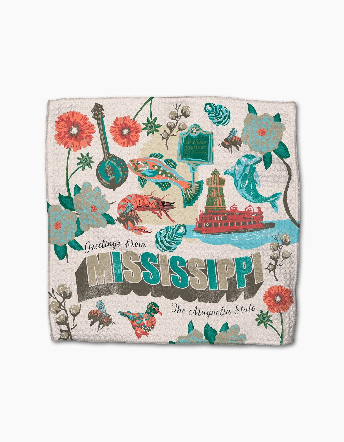 Greetings From Mississippi Dishcloth Set