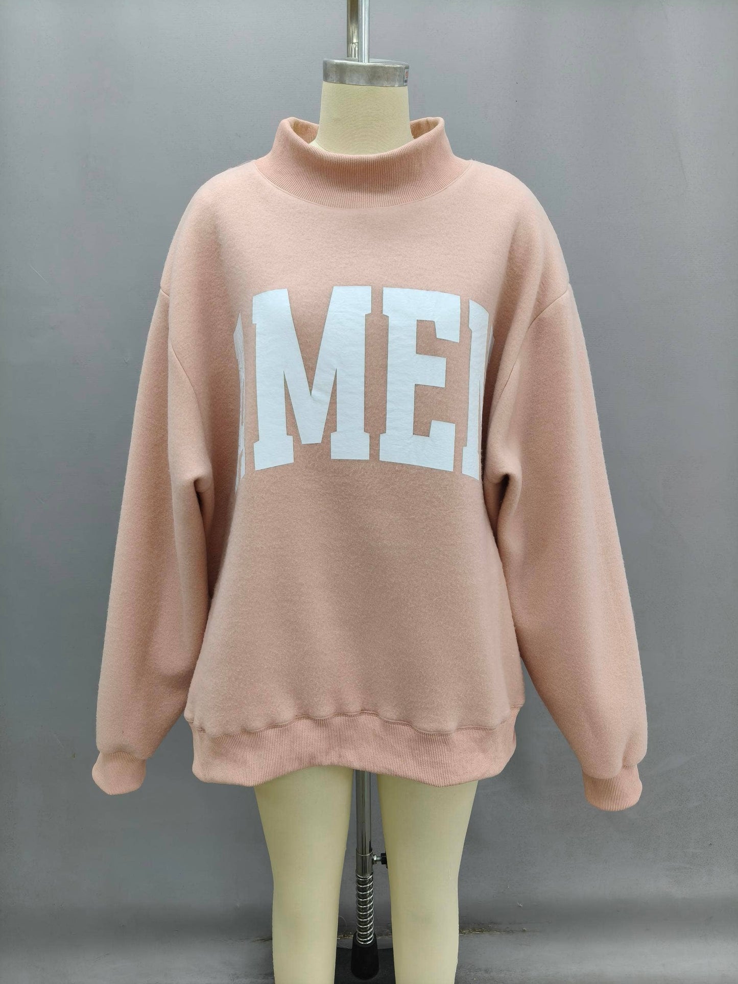 WWJD & AMEN Reversible Mock Neck Sweatshirt