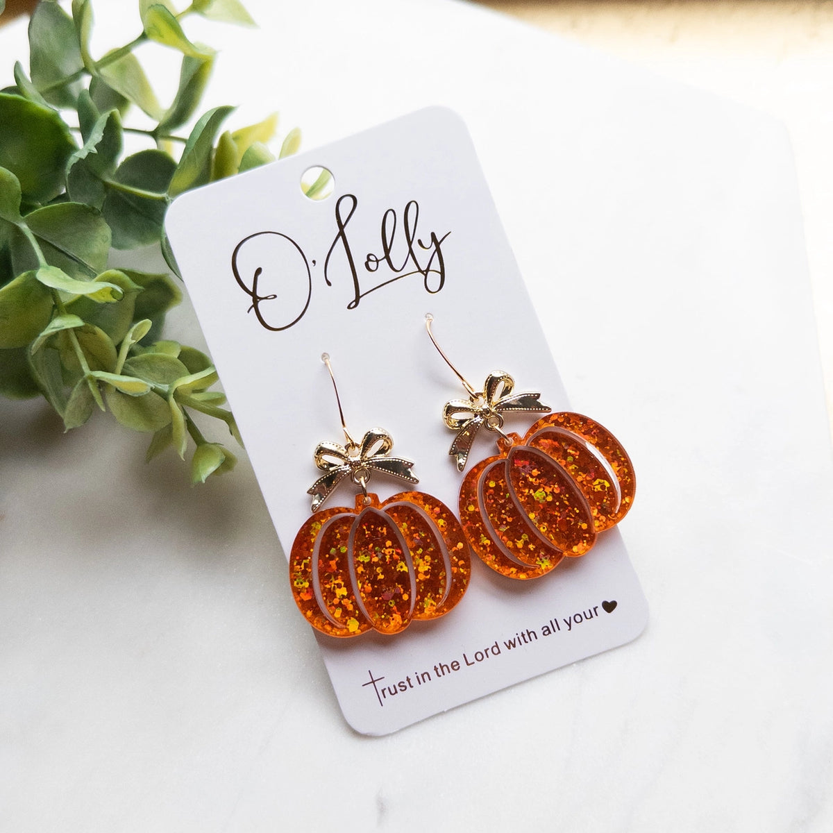 Orange Pumpkin w/Bow
