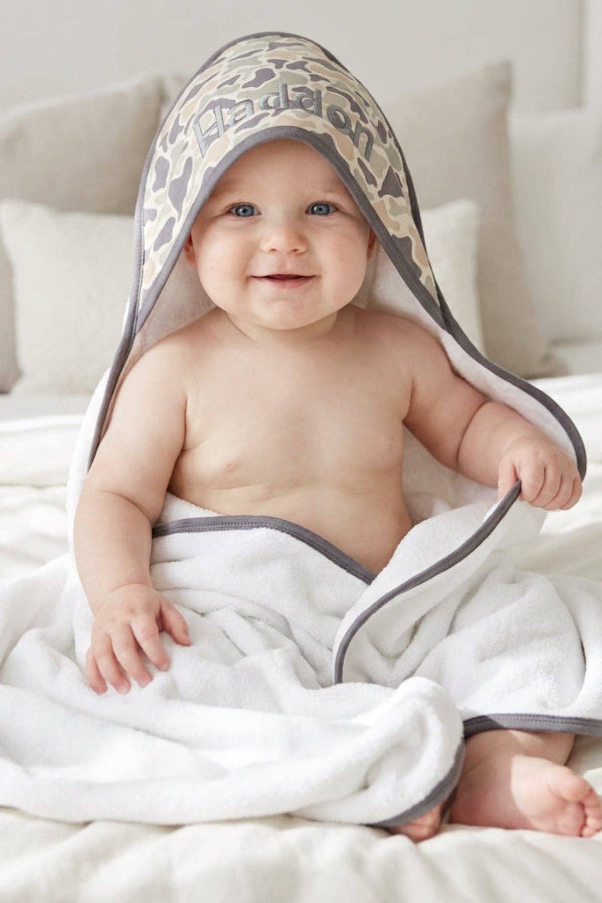 Bamboo Hooded Towel | Camo Cutie