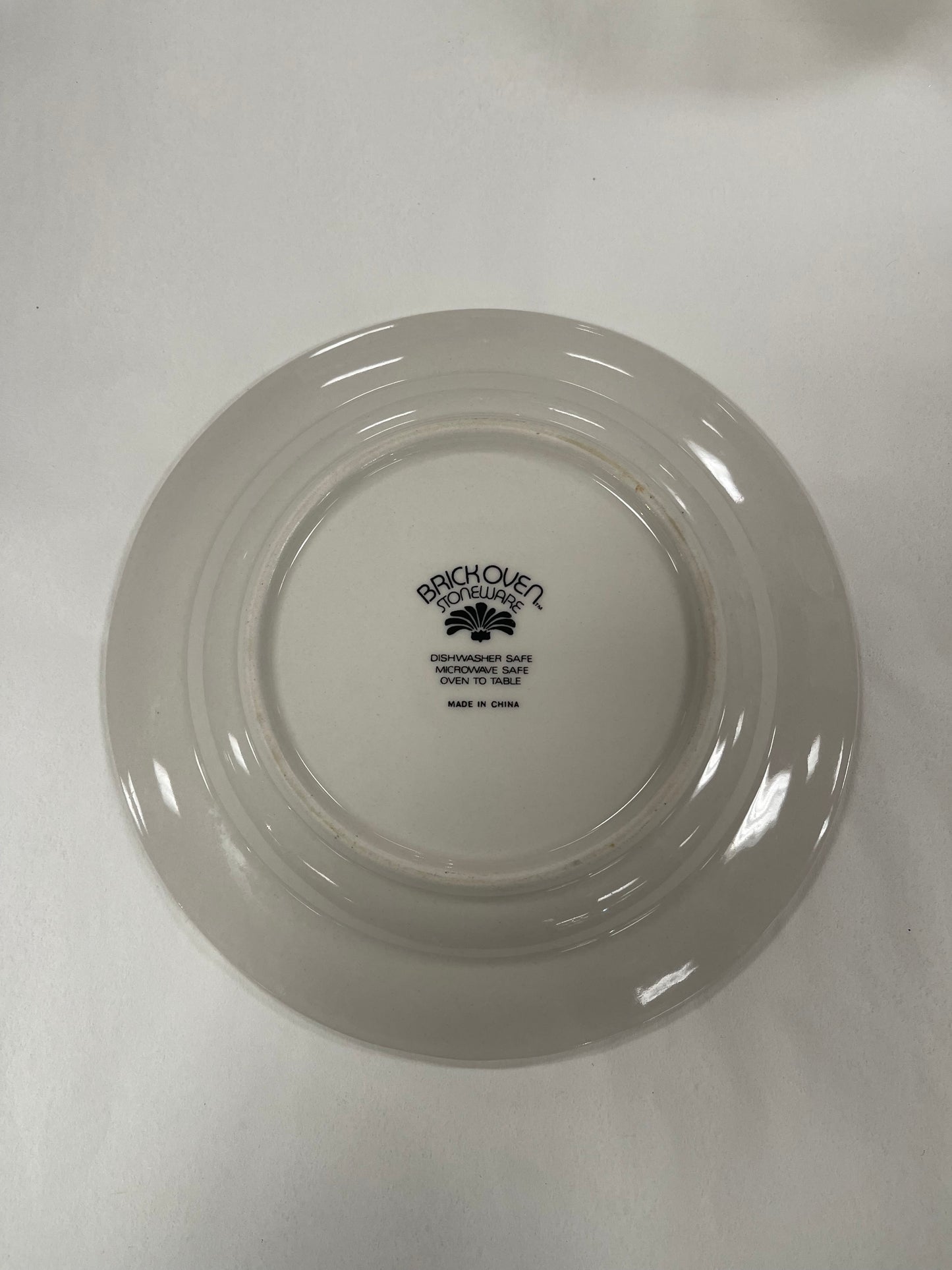 Vintage Brick Oven Stoneware "Aunt Rhody" Goose with Blue Bow Dinner Plate