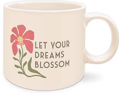 CERAMIC MUG FLOWER MARKET CAMELLIA QUOTE