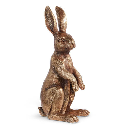 14" Antique Brass Rabbit
