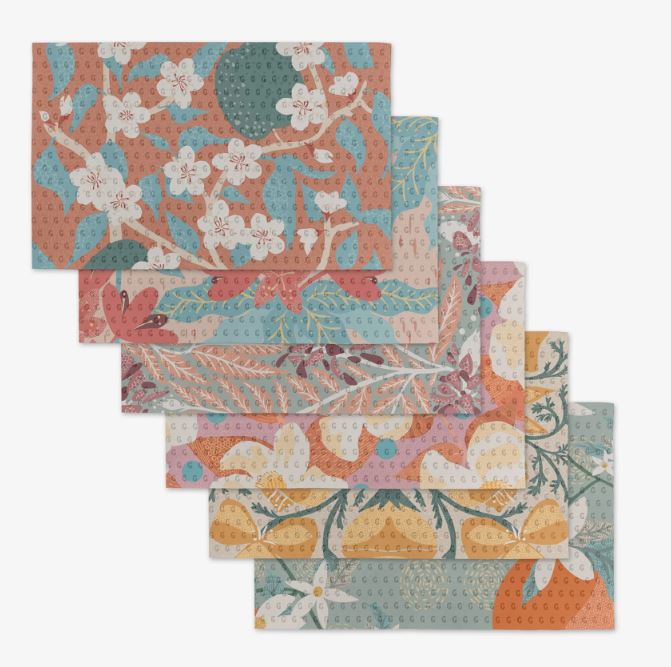 Geometry Not Paper Towel State Flowers Set of 6