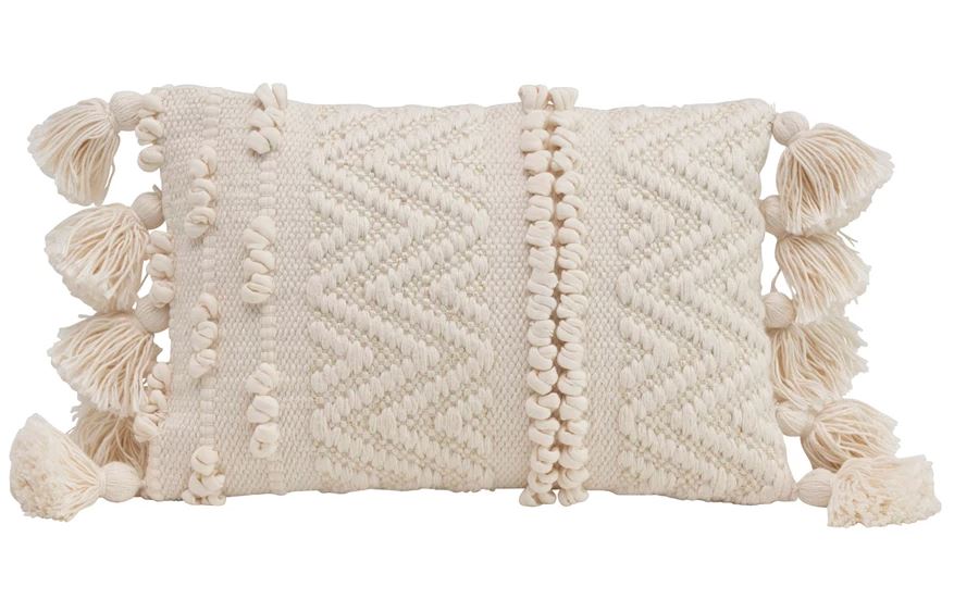 The Frazier Lumbar Pillow with Tassels