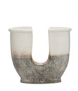 Stoneware Sponge Holder with Glaze