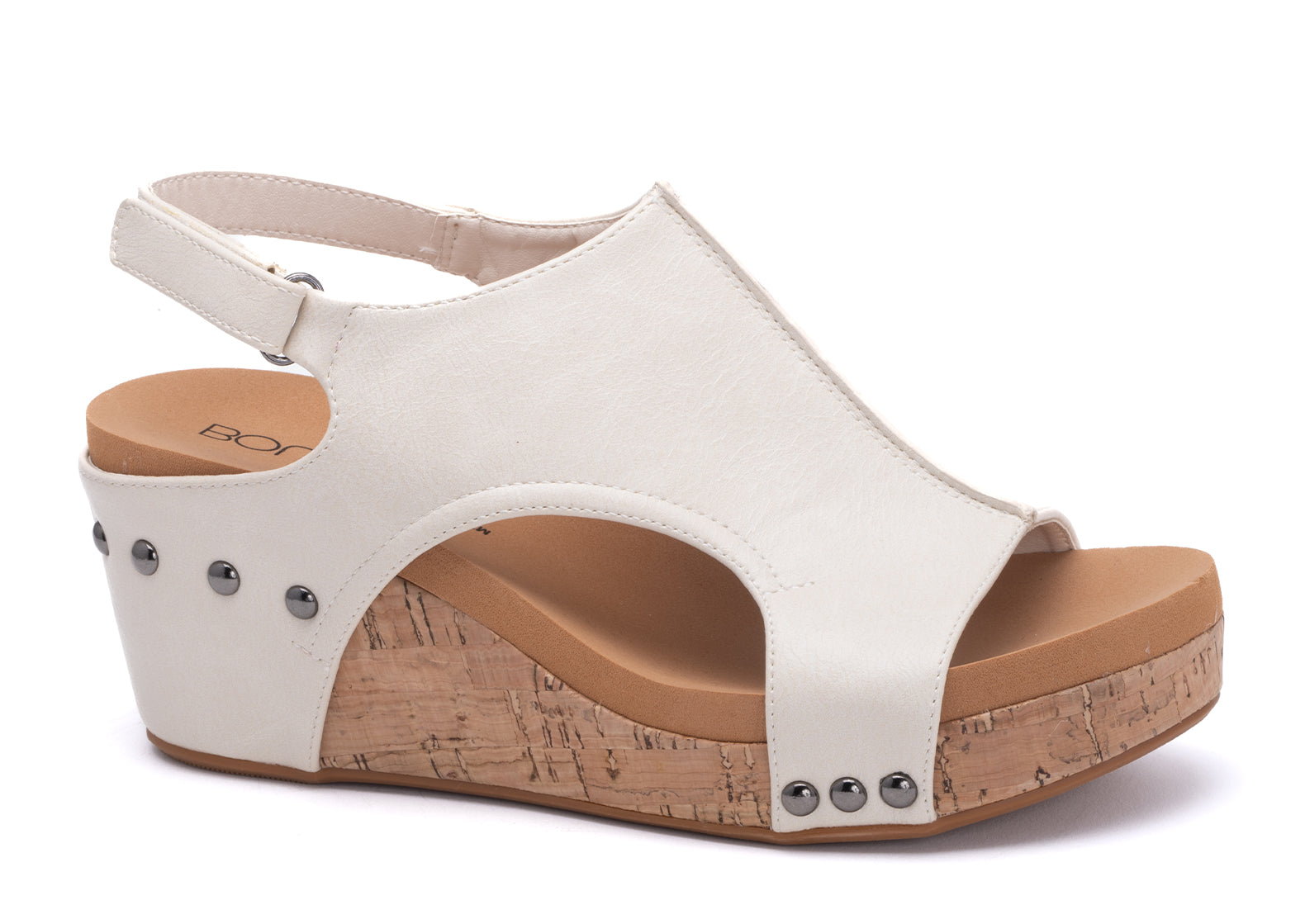 Corky Footwear Carley Wedge Sandal Cream AllyOops Boutique