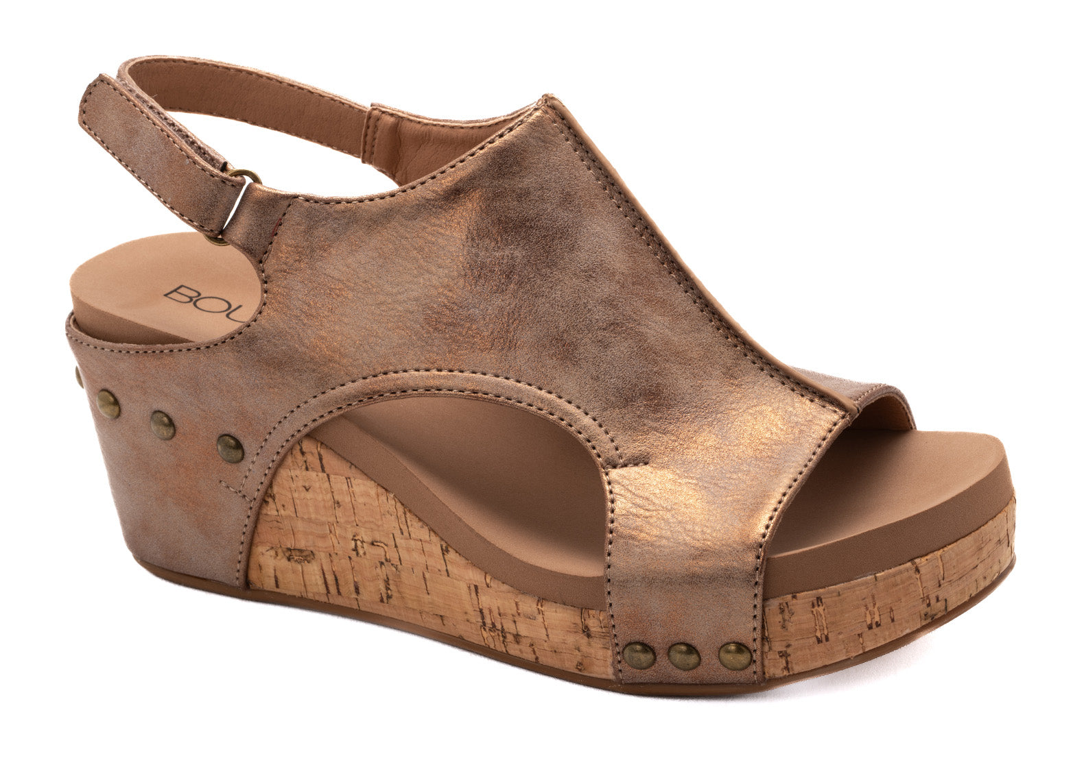 Corky Footwear Carley Wedge Sandal (Bronze Metallic) – AllyOops Boutique