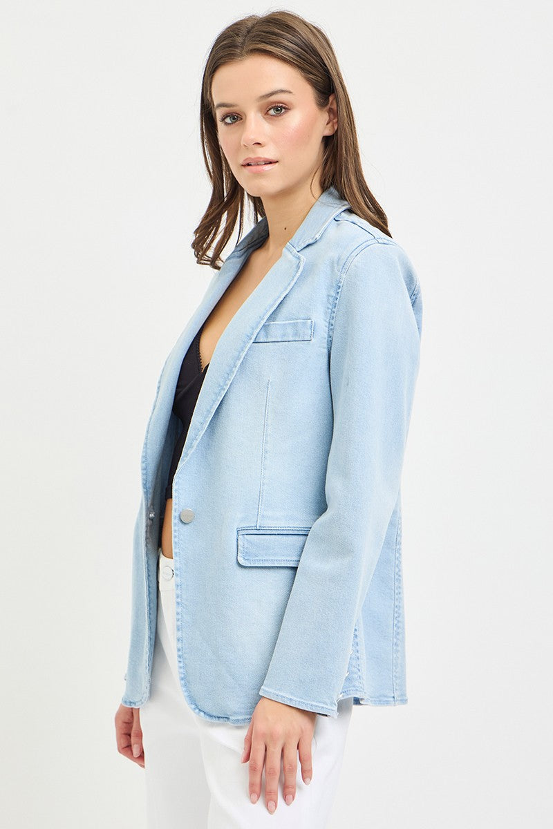 She's All That Denim Blazer