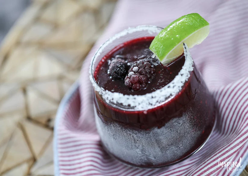 Cocktails: Blackberry Bourbon Smash Cocktail Slush Mix