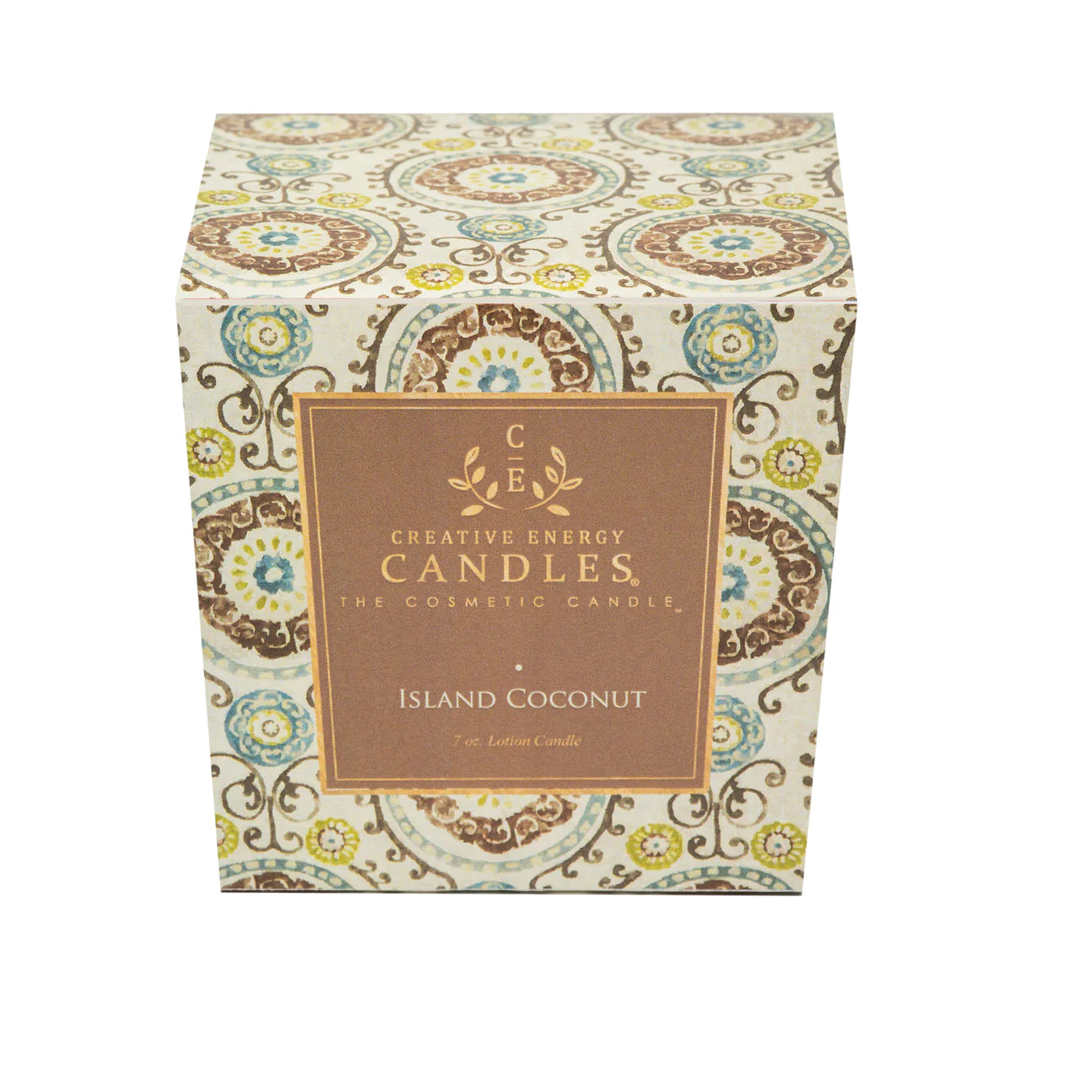 Creative Energy Island Coconut Soy Lotion Candle 6oz.