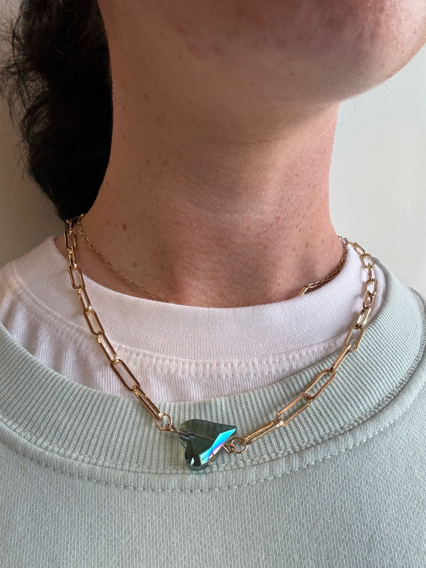 Chainlink Heart Necklace