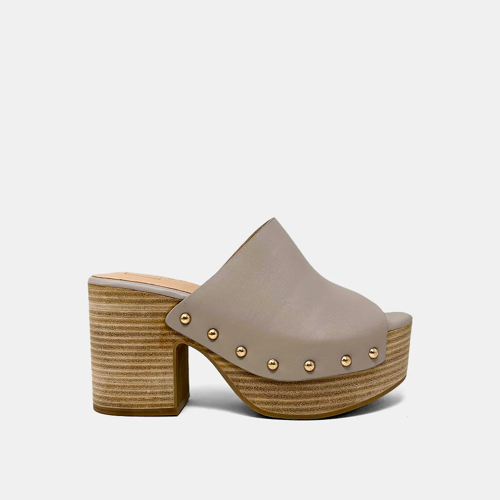 Gina Clog Heel (Mink) by Shu Shop