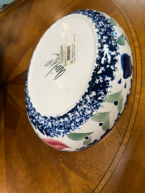 Gail Pittman Whiteware Oval Serving Bowl