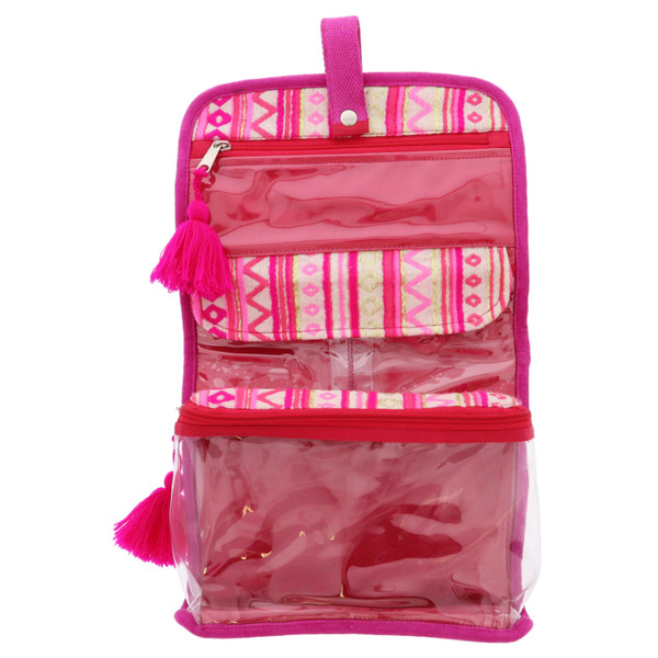 Poppin’ Pink Beauty Travel Organizer