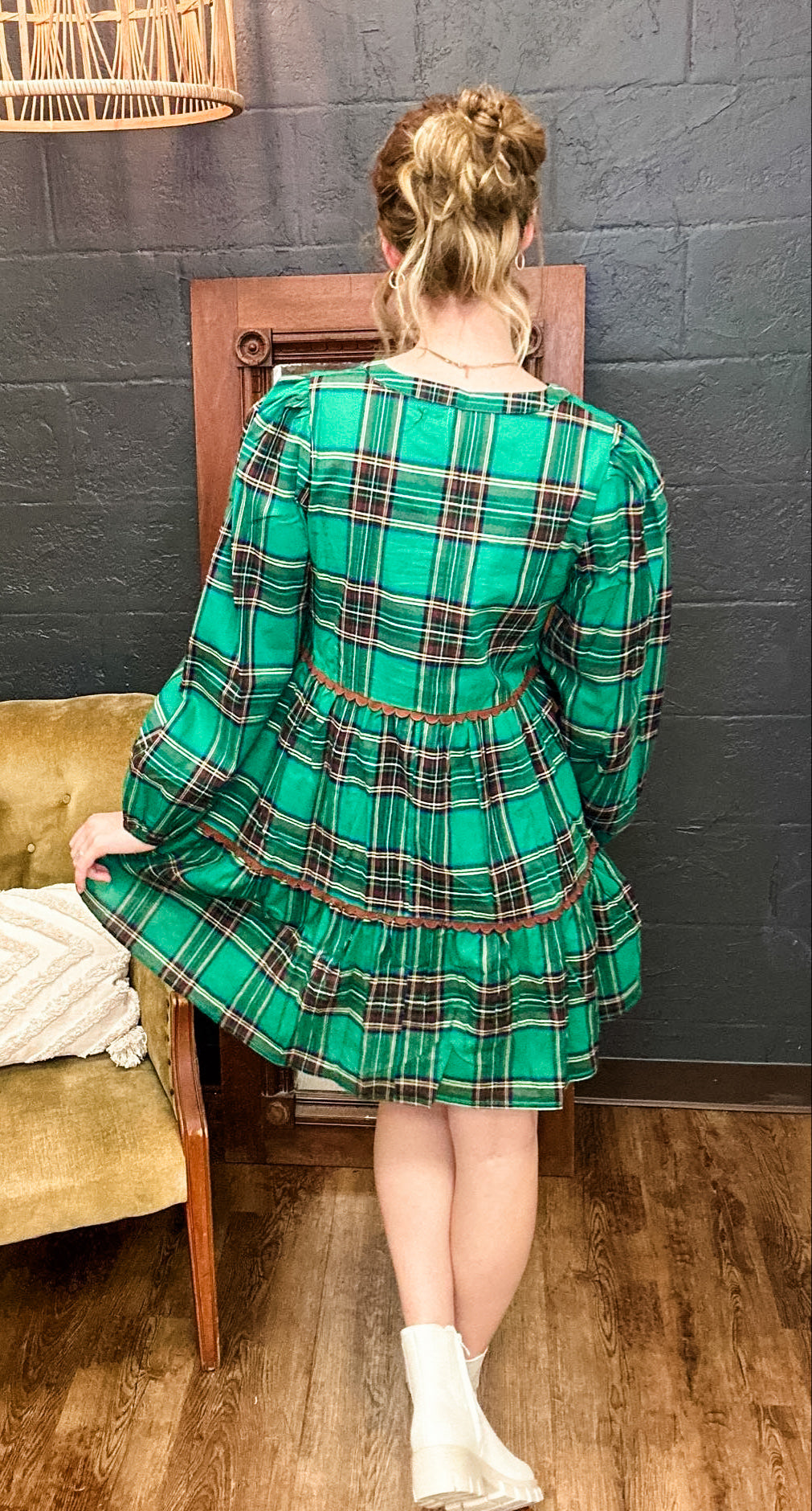 Year after Year Plaid Dress (Small to XLarge)