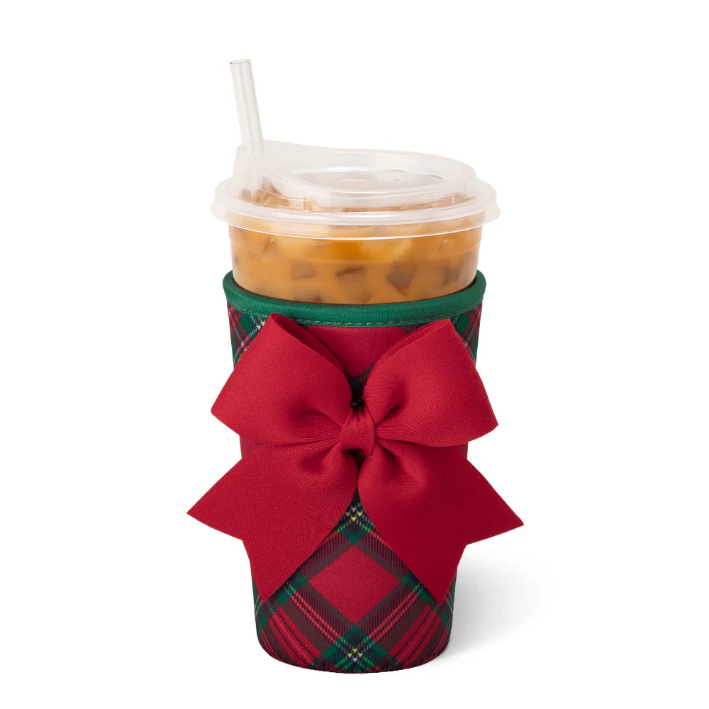 Swig Christmas Plaid Iced Cup Coolie (Medium)