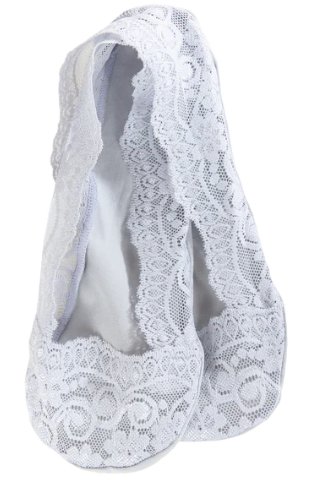 Light Grey Lacey Footsie World's Softest Sock