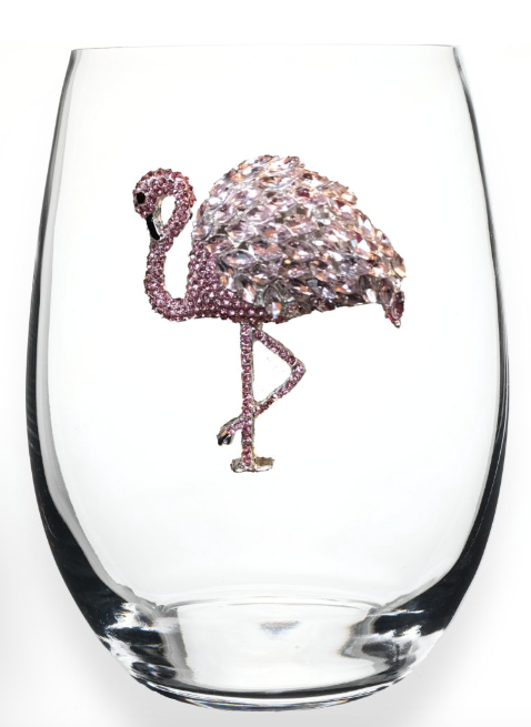 Bedazzled Bee Wine Glasses, Bee Stemless Wine Glasses