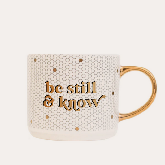 Be Still & Know Tile Coffee Mug