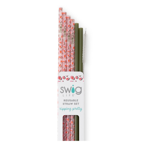 SWIG Spot On the Prowl Reuseable Straw Set