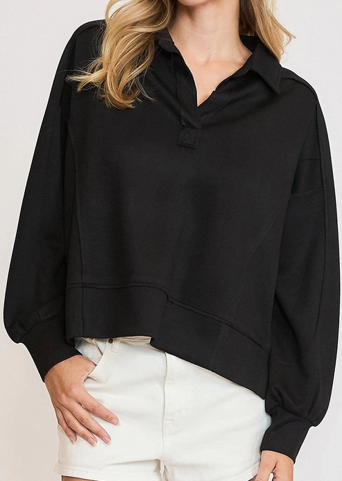 7th Avenue So Soft Pullover Croppped 2 Colors Available (XSmall to Large)