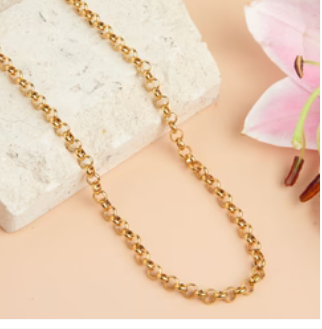 Waterproof Cable Chain Necklace (Gold)