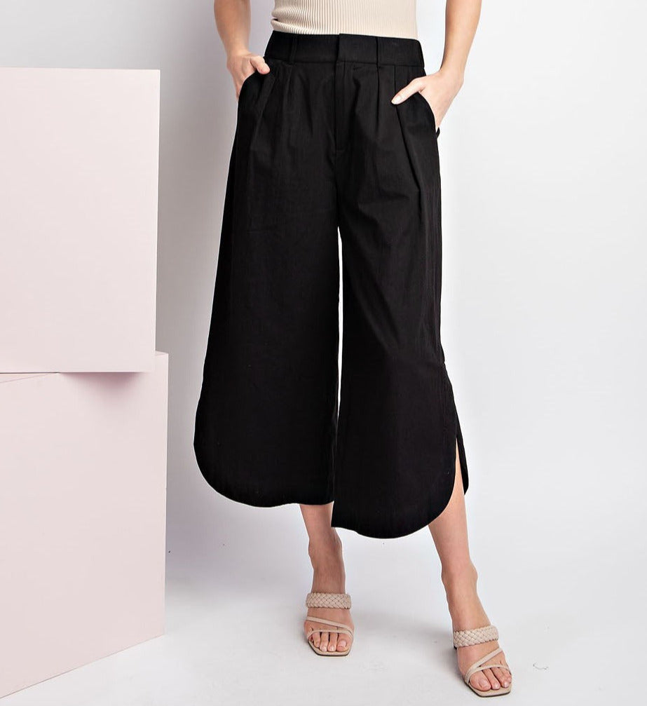 Those Are Darling Wide Leg Cropped Pants 2 Colors (Small to Large)