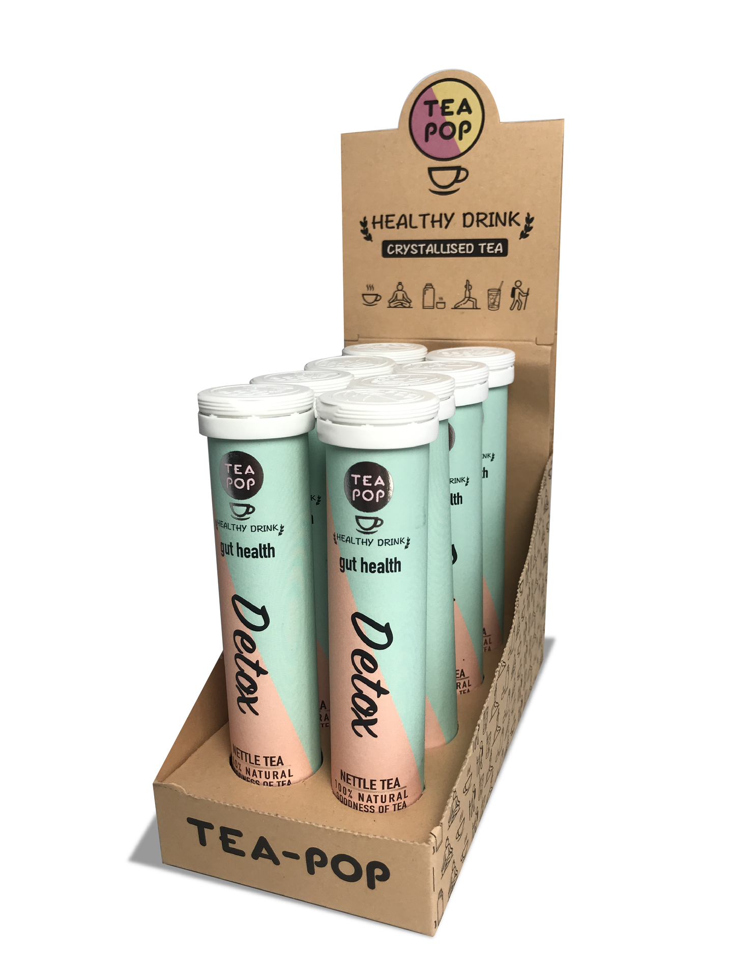 Detox Stinging Nettle Tea-Pop, 100% Natural Crystallised Tea