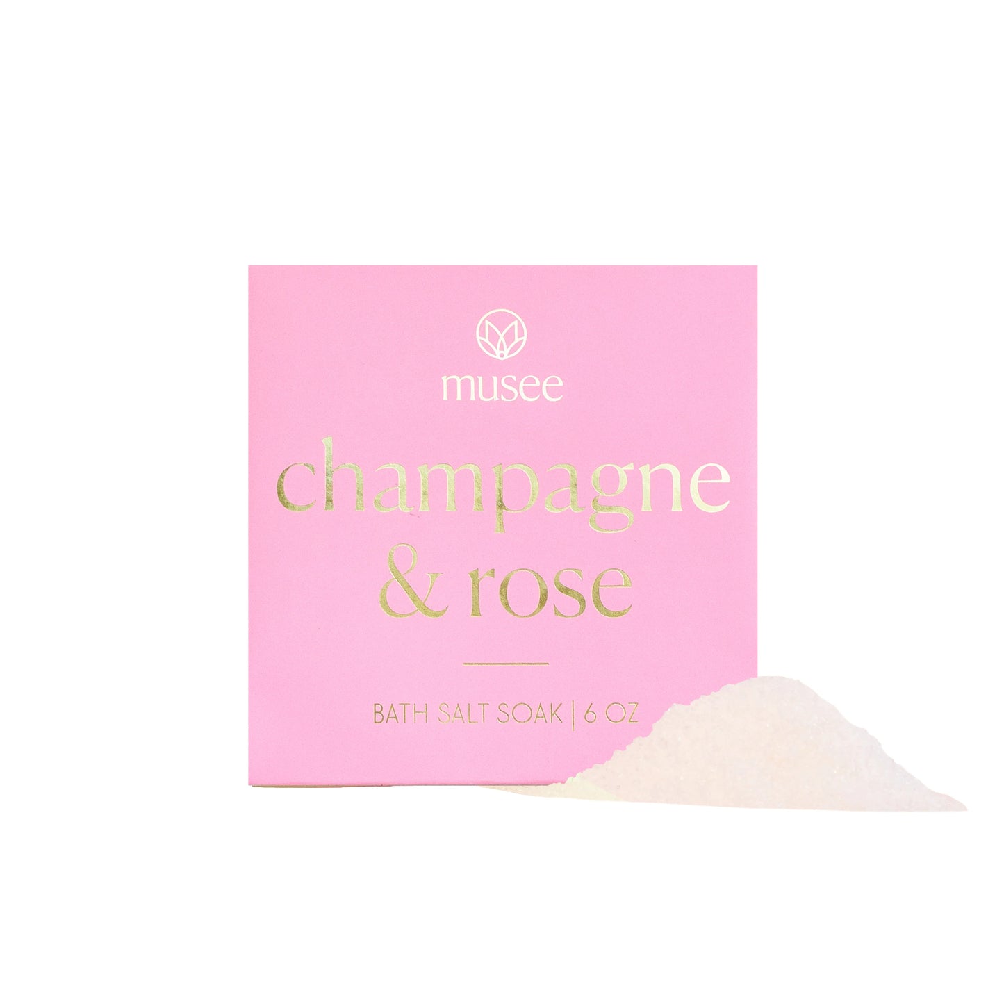 Musee Champagne + Rose Bath Salt Soak 6oz