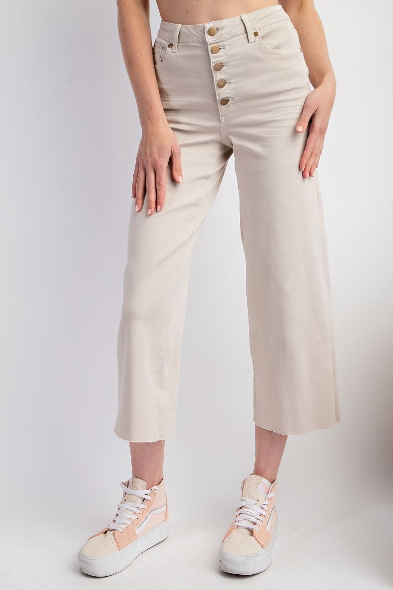 Up All Night Button Front Pants Multiple Colors (Small to Large)
