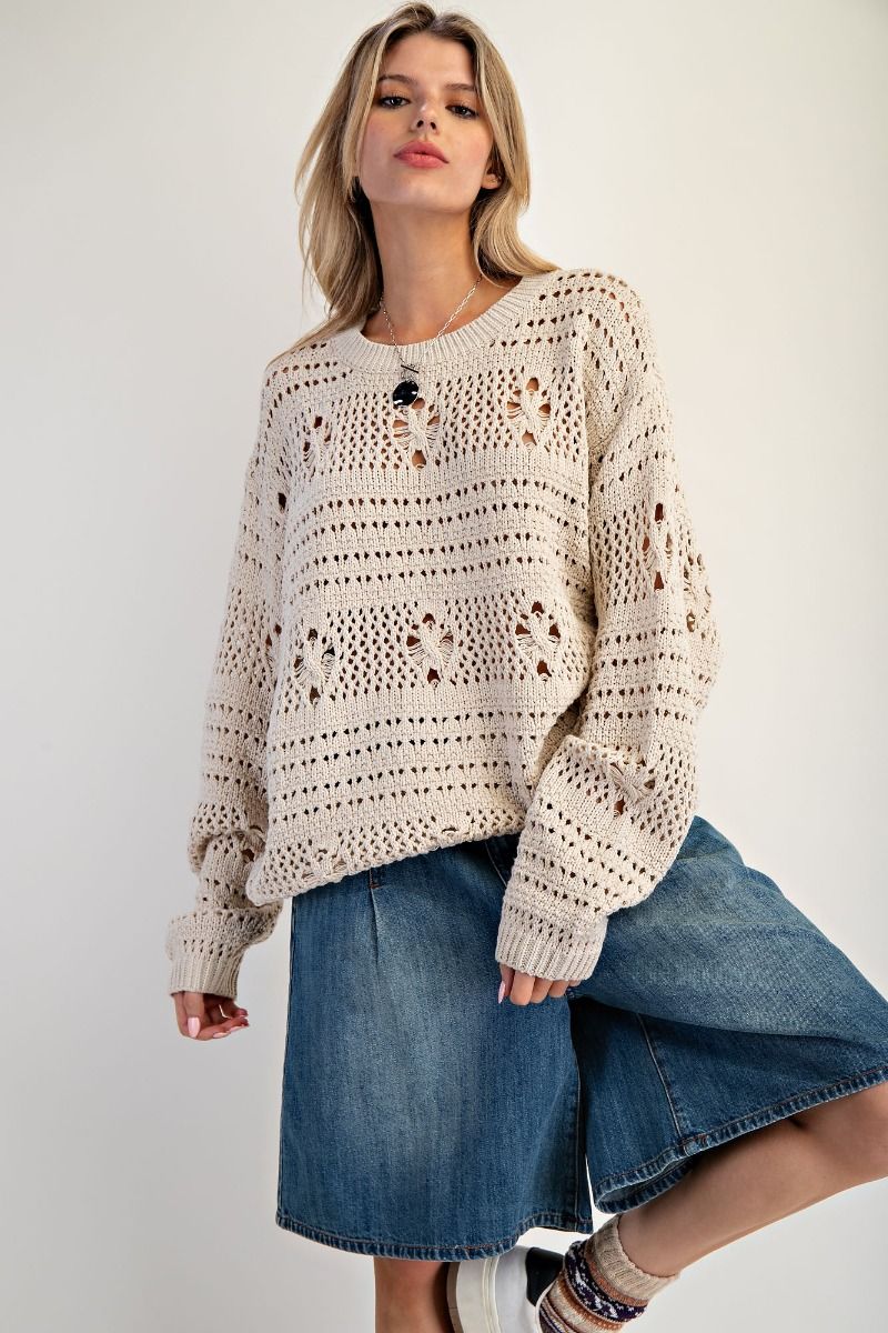 Cozy Up with Coco Ivory Sweater (Small to Large)